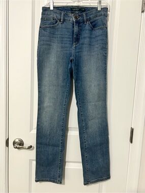 Ralph Lauren Women's Medium Blue Straight-Leg Jeans